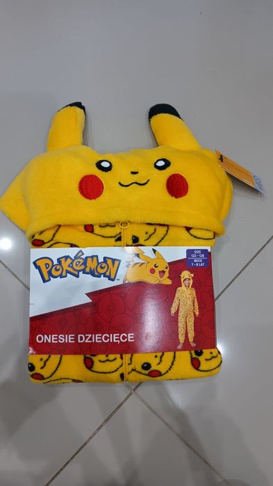Nowy kombinezon Pikachu onesie pokemon 110 116
