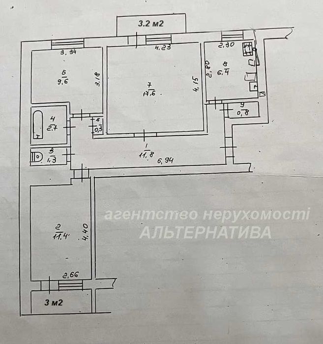 3-х к кв. 7/9/Ц будинок ОСББ. Ремонт, неподалік Ліцей №14, 700 річчя.