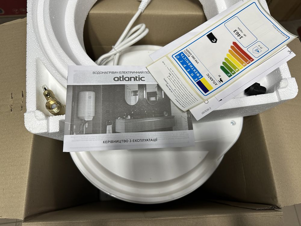 Бойлер Атлантік 80 л. /  Atlantic OPro Ego VM 080 D400S (1200W)