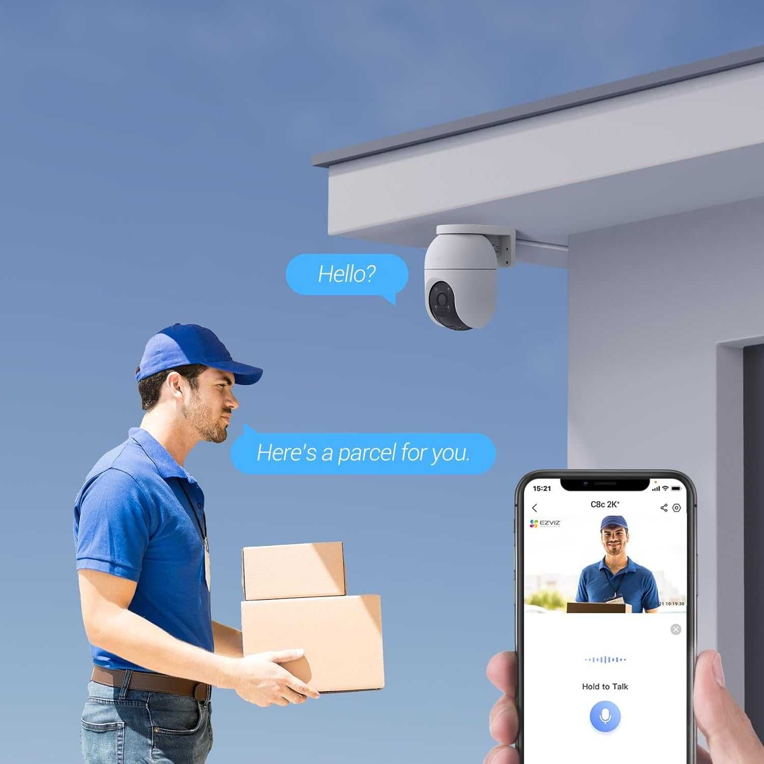 Kamera WiFi Ezviz C8c 1080p Zewnętrzna Obrotowa Śledzenie 2 pack