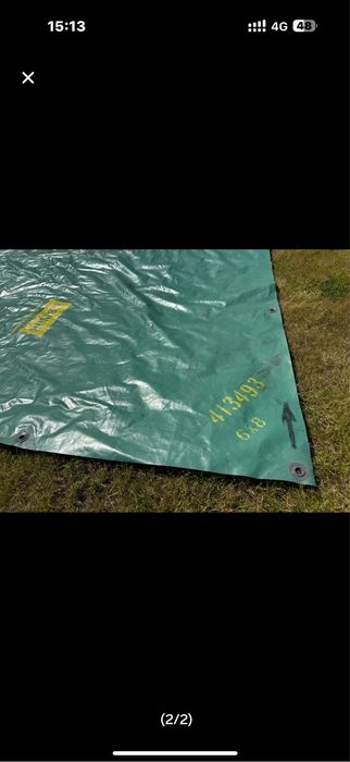 Plandeka bardzo mocna do lodzi lub czegokolwiek 8 x 6 m Wiik 650 g