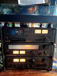 Wieża vintage wzmacniacz gramofon tuner deck