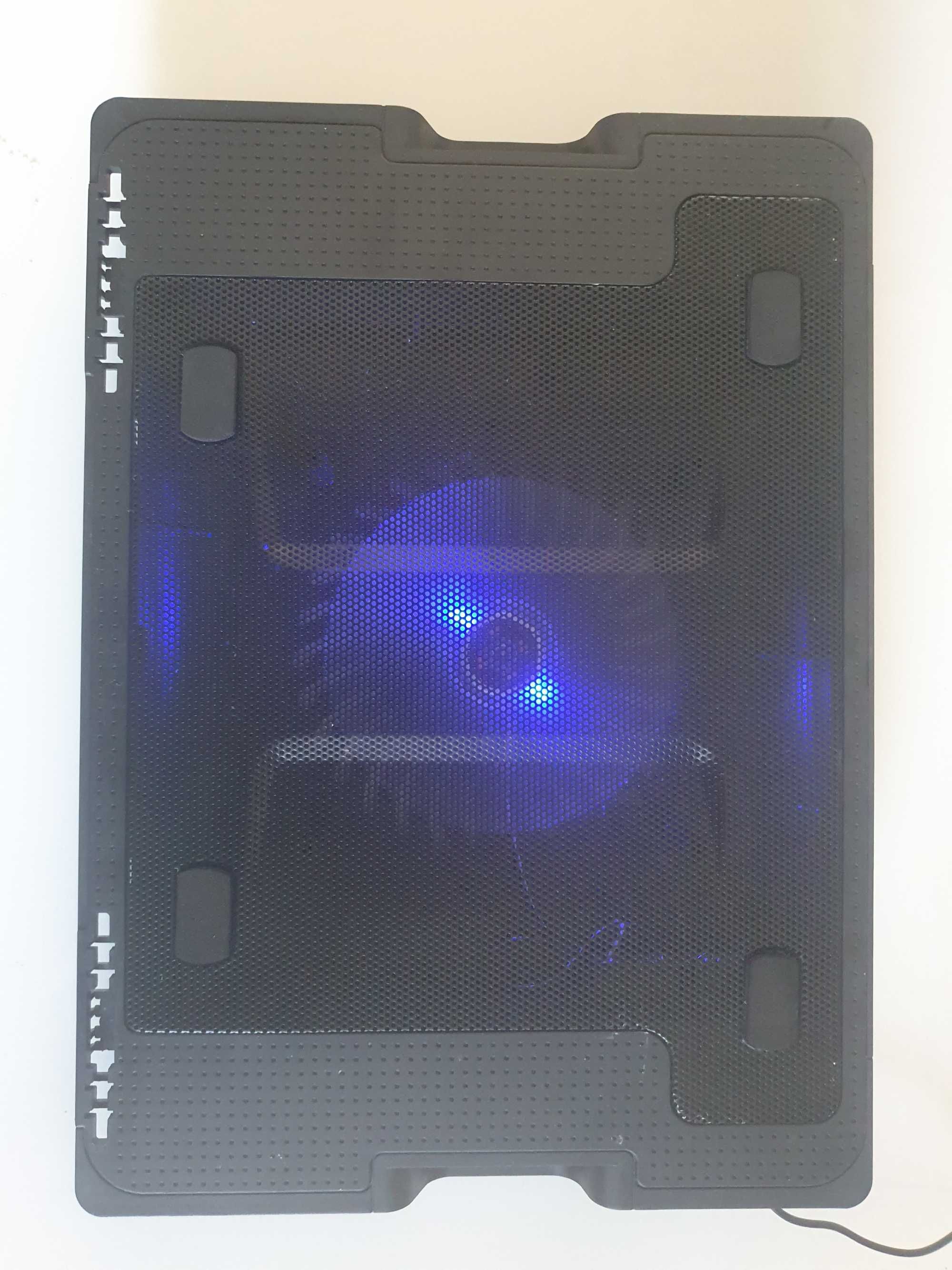 Vakoss LF-1860AL Czarna podświetlana podkładka chłodząca do laptopów