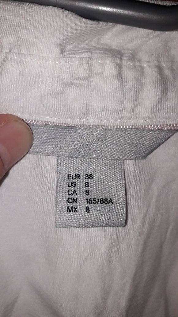 Biała koszula H&M, r. 38 M