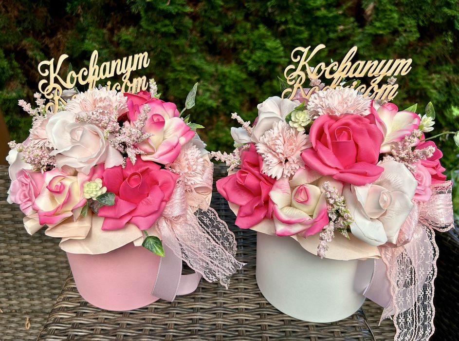 Flowerboxy z kwiatami mydlanymi na różne okazje
