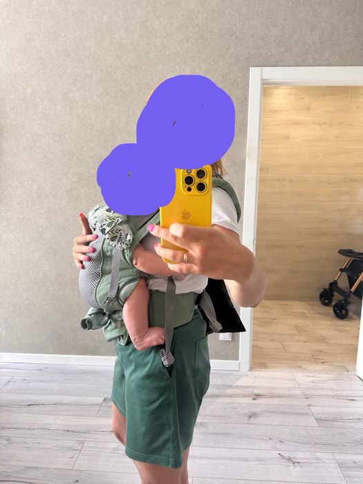 Ергорюкзак Love & Carry Air X Бергамот + подарунок антиколікава грілка