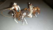 Antigos conjuntos da Schleich Cavalos com figuras