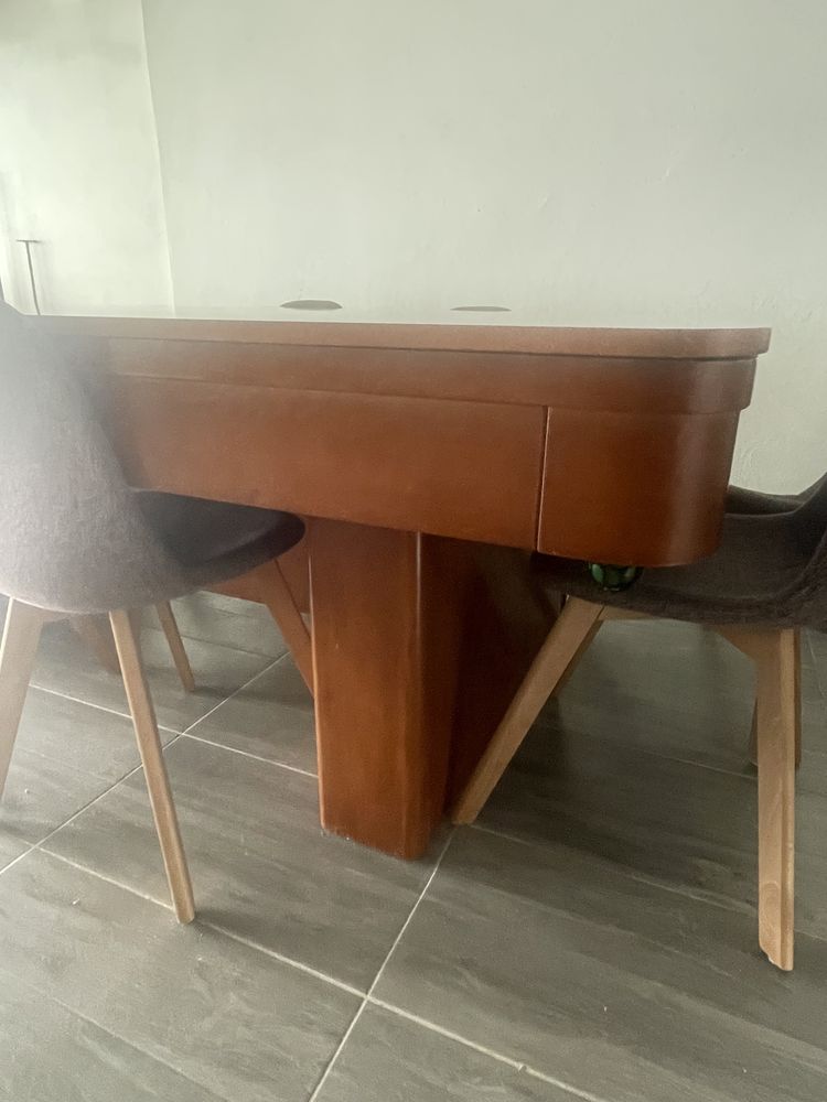 Mesa de snooker com tampo para ping-pong e de jantar