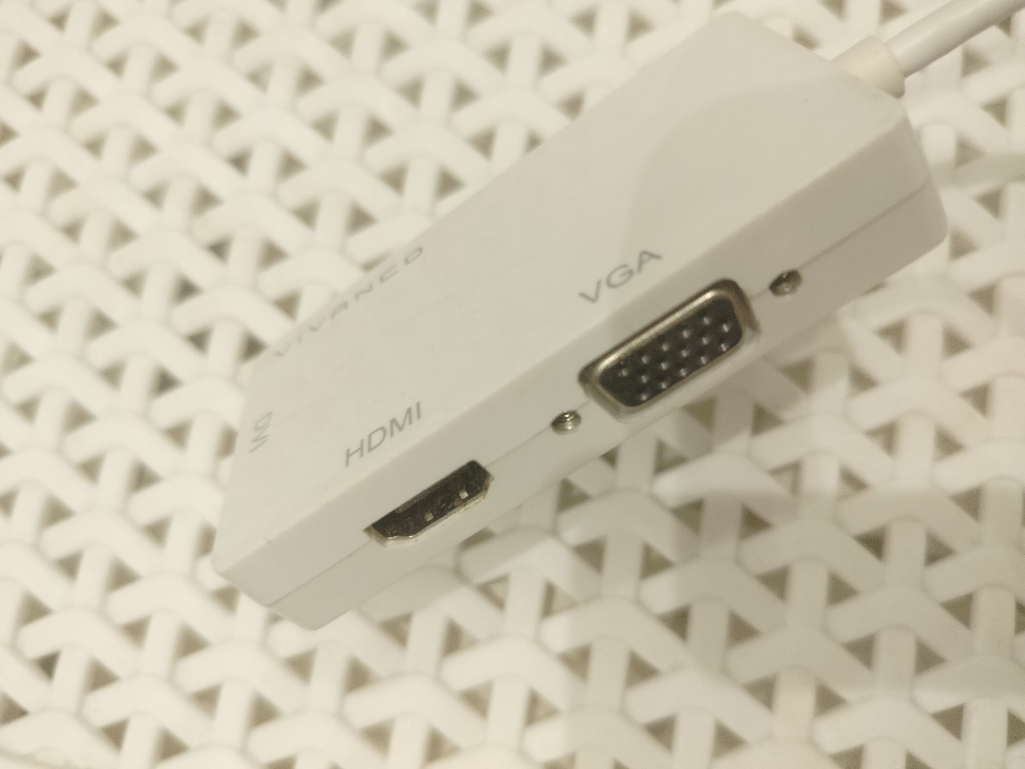 Adapter Vivanco 45283 Mini DisplayPort HDMI/VGA/DVI Biały