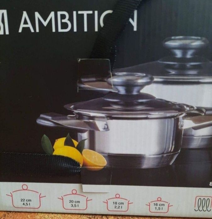 Nowe garnki Ambition indukcja