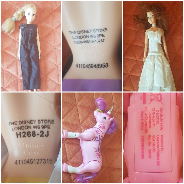 Zestaw 10 zabawek lalek Barbie i innych