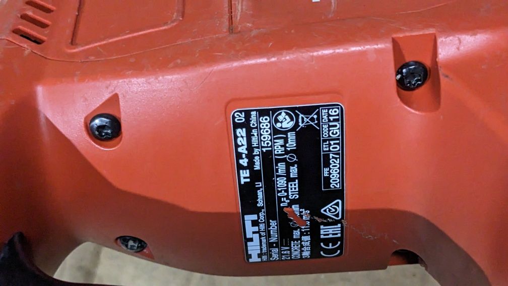 Перфоратор Hilti te4 a22