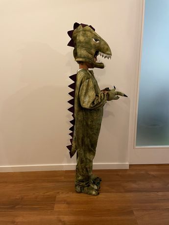 Disfarce de dinossauro criança 7 a 9 anos