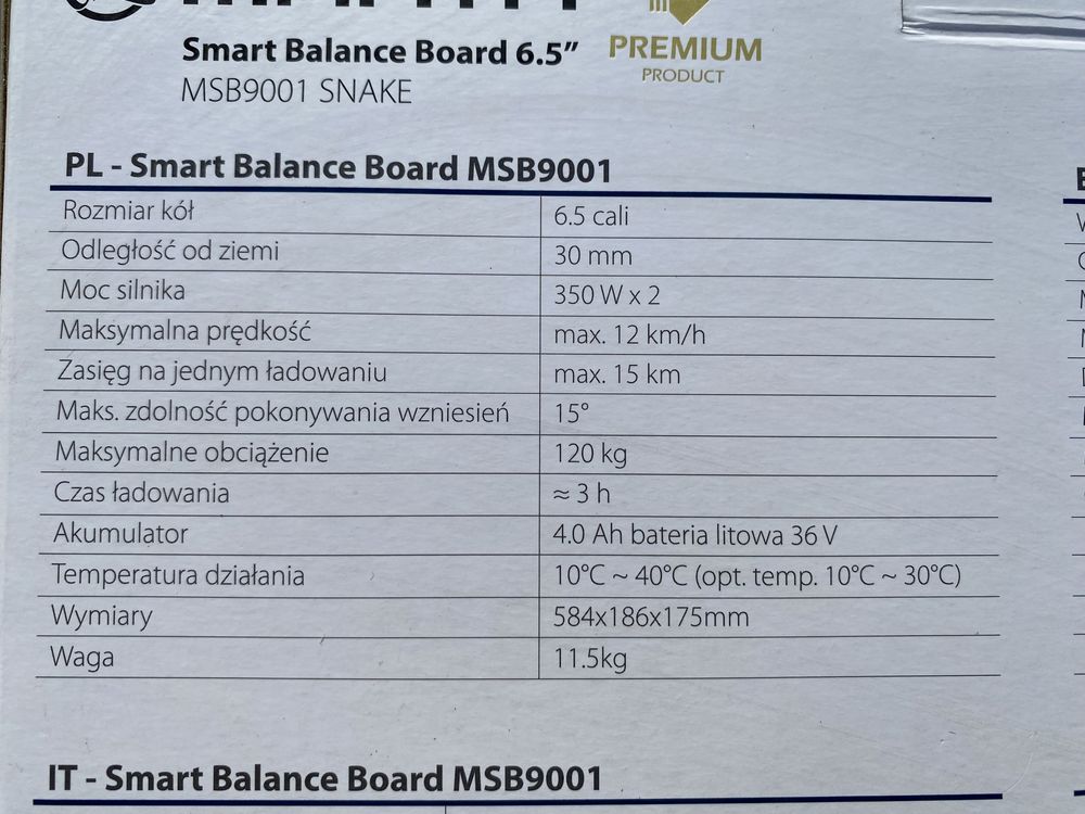 Deska elektryczna howerboard Manta