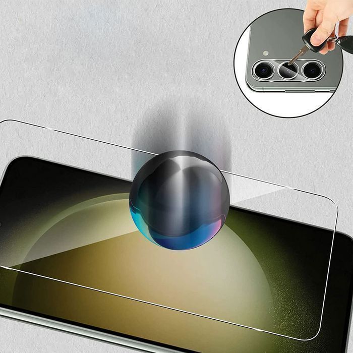 Szkło hartowane na ekran 9h + Szkło na obiektyw do Samsung Galaxy S23+