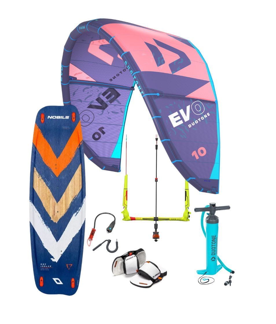 Zestaw Kitesurfingowy Duotone Evo+Clickbar+Nhp+Pady 9m2