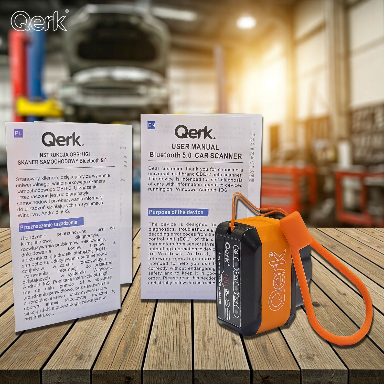 Interfejs Diagnostyczny Kw905 Obd2 Elm327 Bluetooth 5.0 Tester Polski
