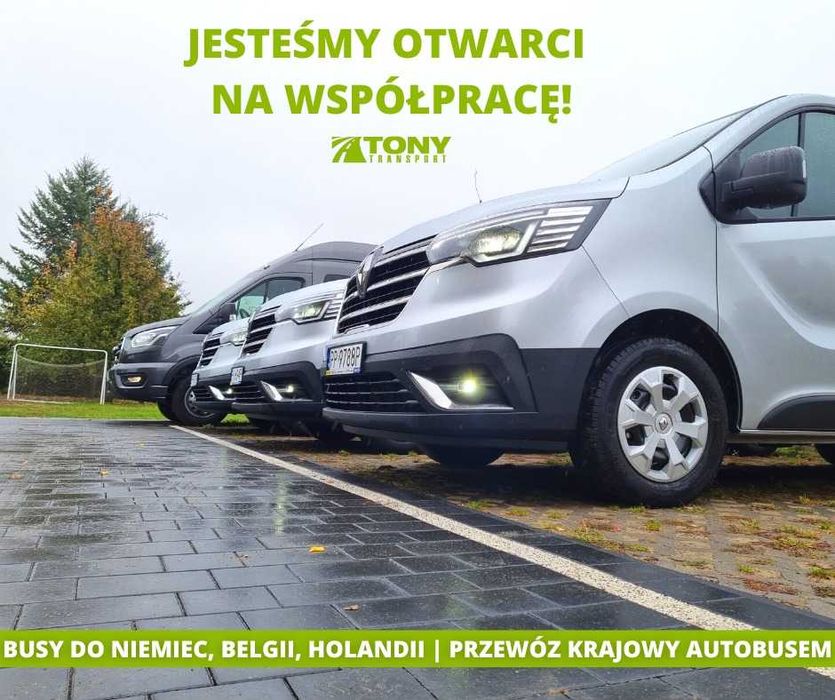 Bus Do Holandii Przewóz osób do Niemiec i Belgii.