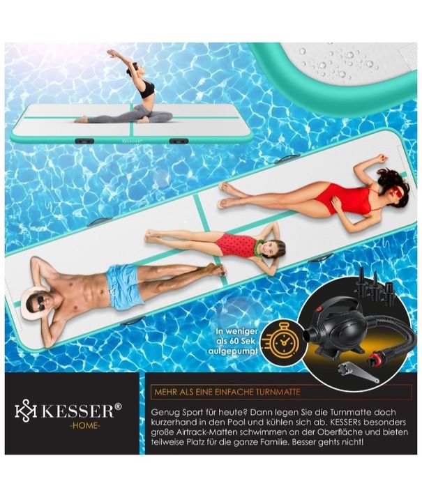 Dmuchana mata gimnastyczna Airtrack Fitness Mat 4m