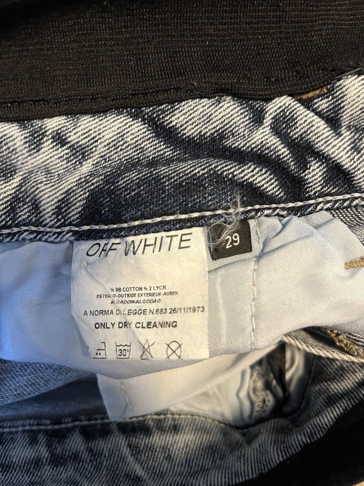 Off-White jeany jasnoniebieskie