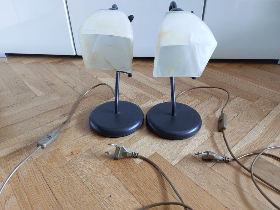 Zestaw lamp, żyrandol + 2 lampki nocne