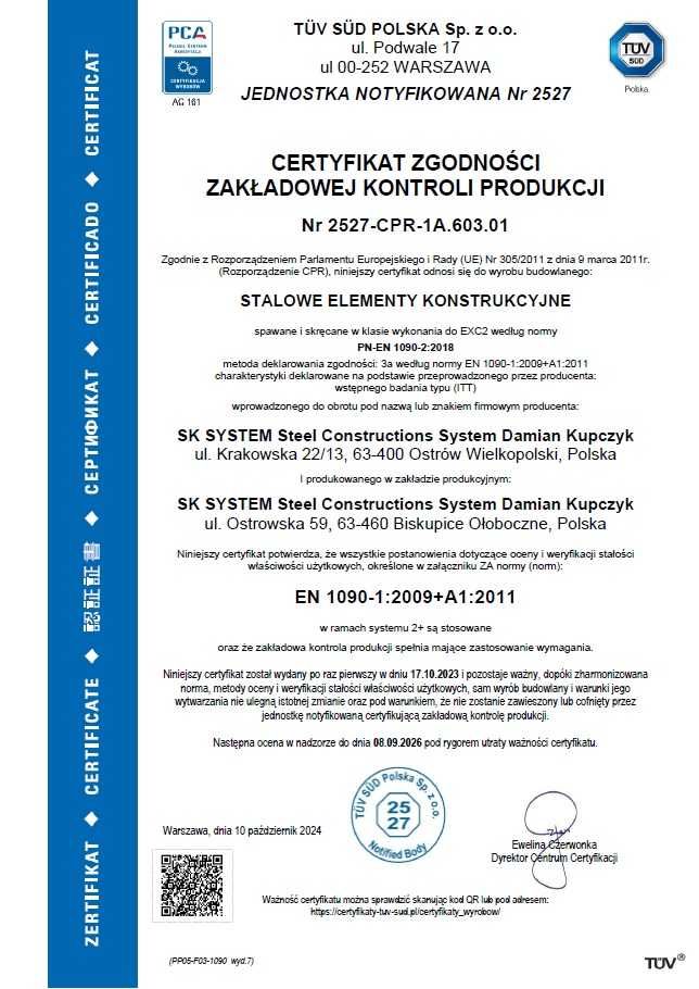 Hala 374 m2 konstrukcja stalowa magazyn produkcja warsztat SK SYSTEM