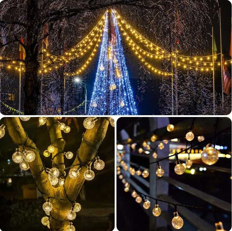 SALCAR Solarny łańcuch świetlny LED na kemping 5 m 20 diod LED
