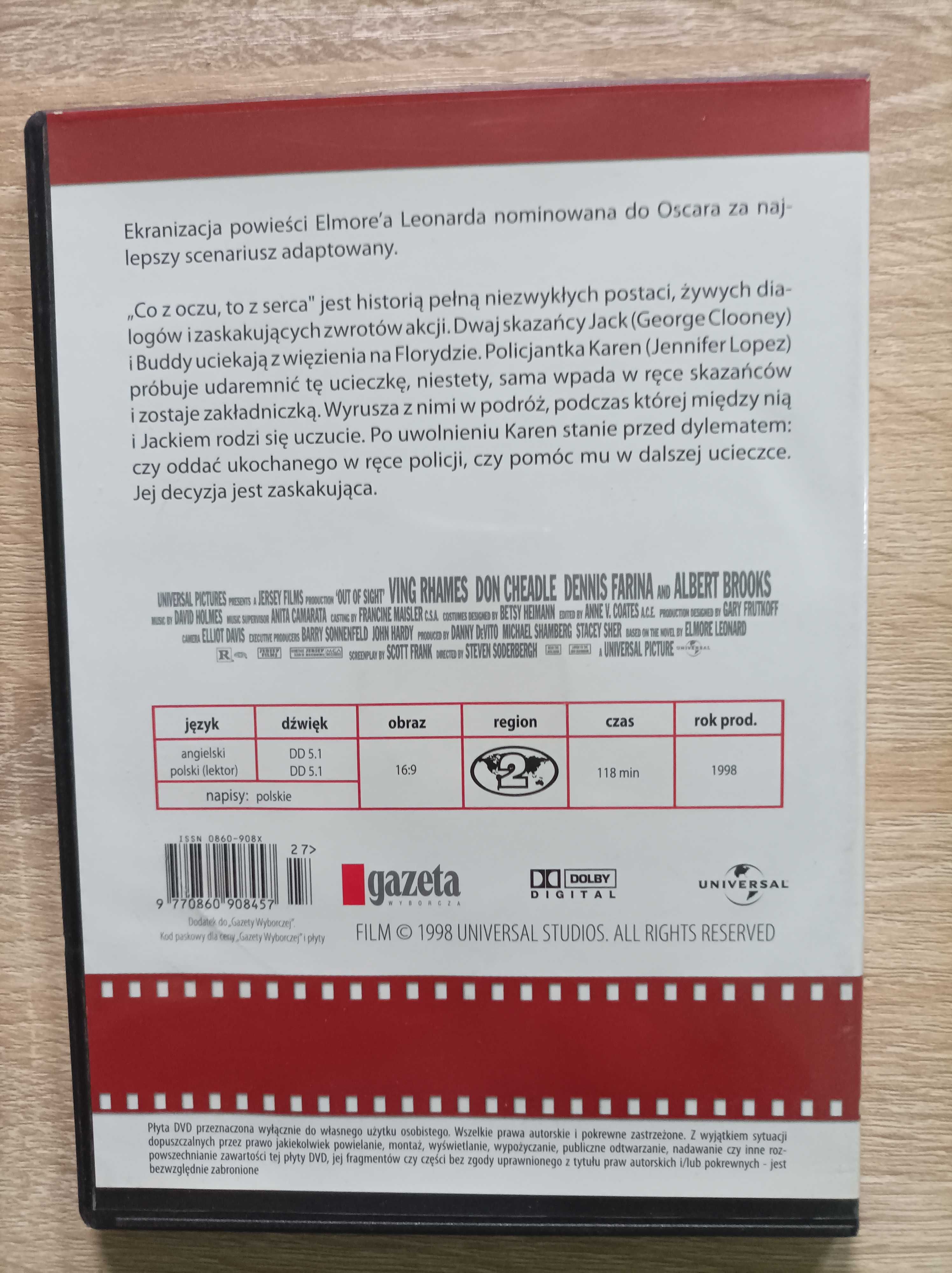 Film DVD Co z Oczu To z Serca