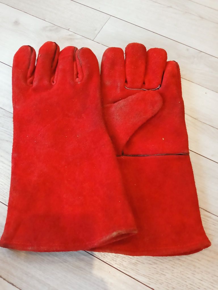 Rękawice spawalnicze czerwone L