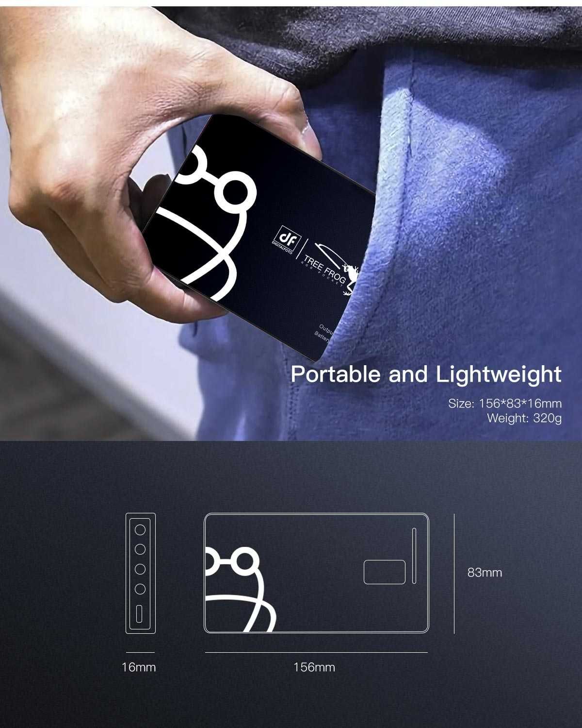 Led RGB TREE FROG Pocket Light watter proof