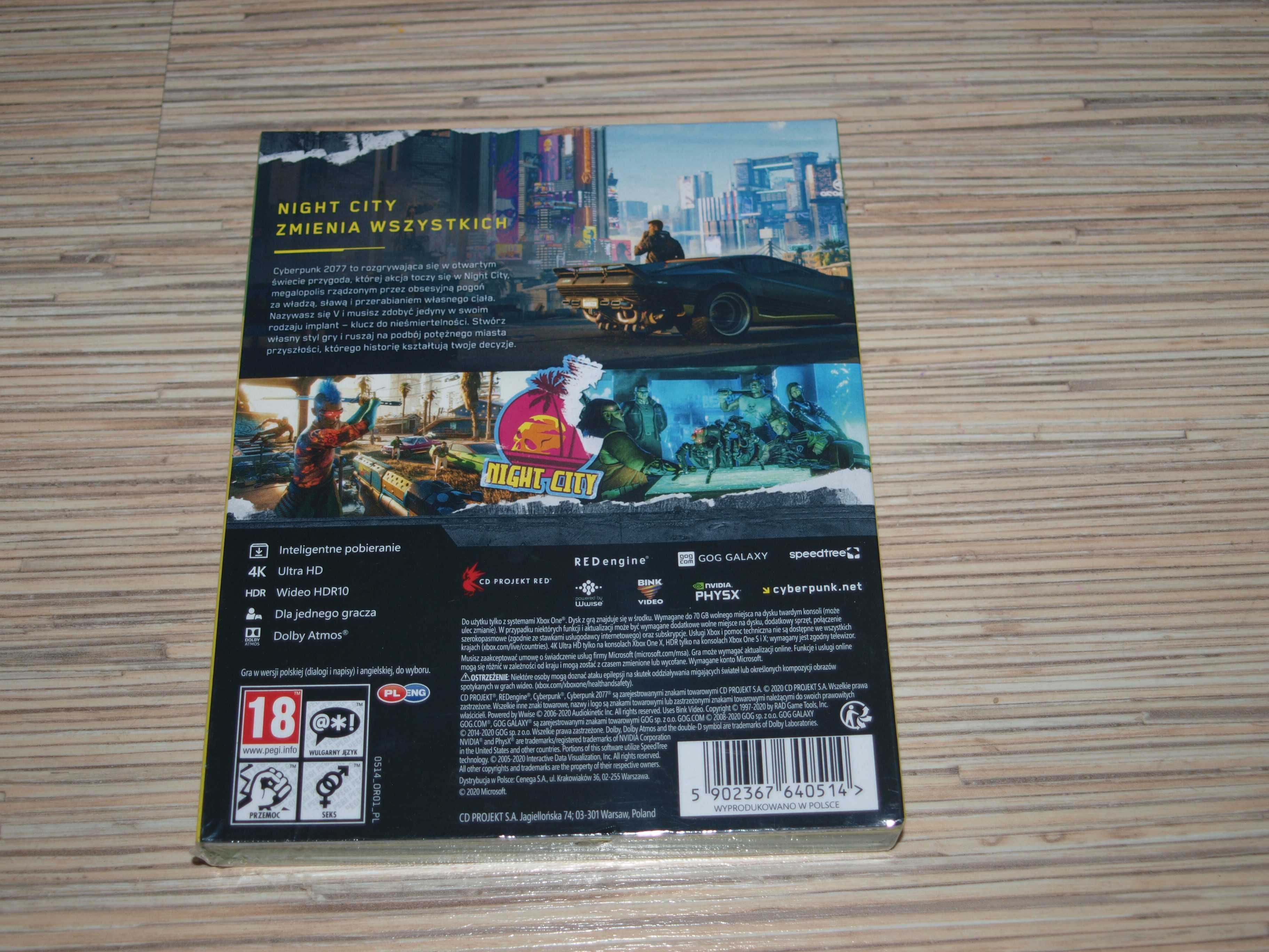 Gra Cyberpunk 2077 xbox one xbox series x nowa we folii!!