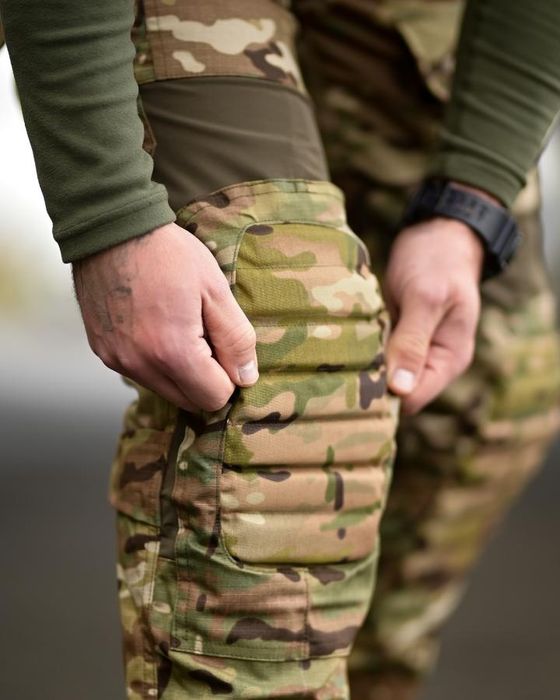 Дуже якісні посилені утеплені зимові тактичні штани 7.62 мультикам