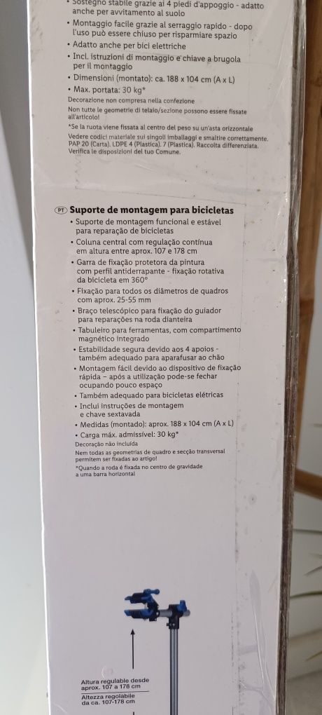 Suporte para bicicleta novo ler anúncio