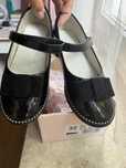 Buciki/polbuty/pantofle buty czarne lakierowane