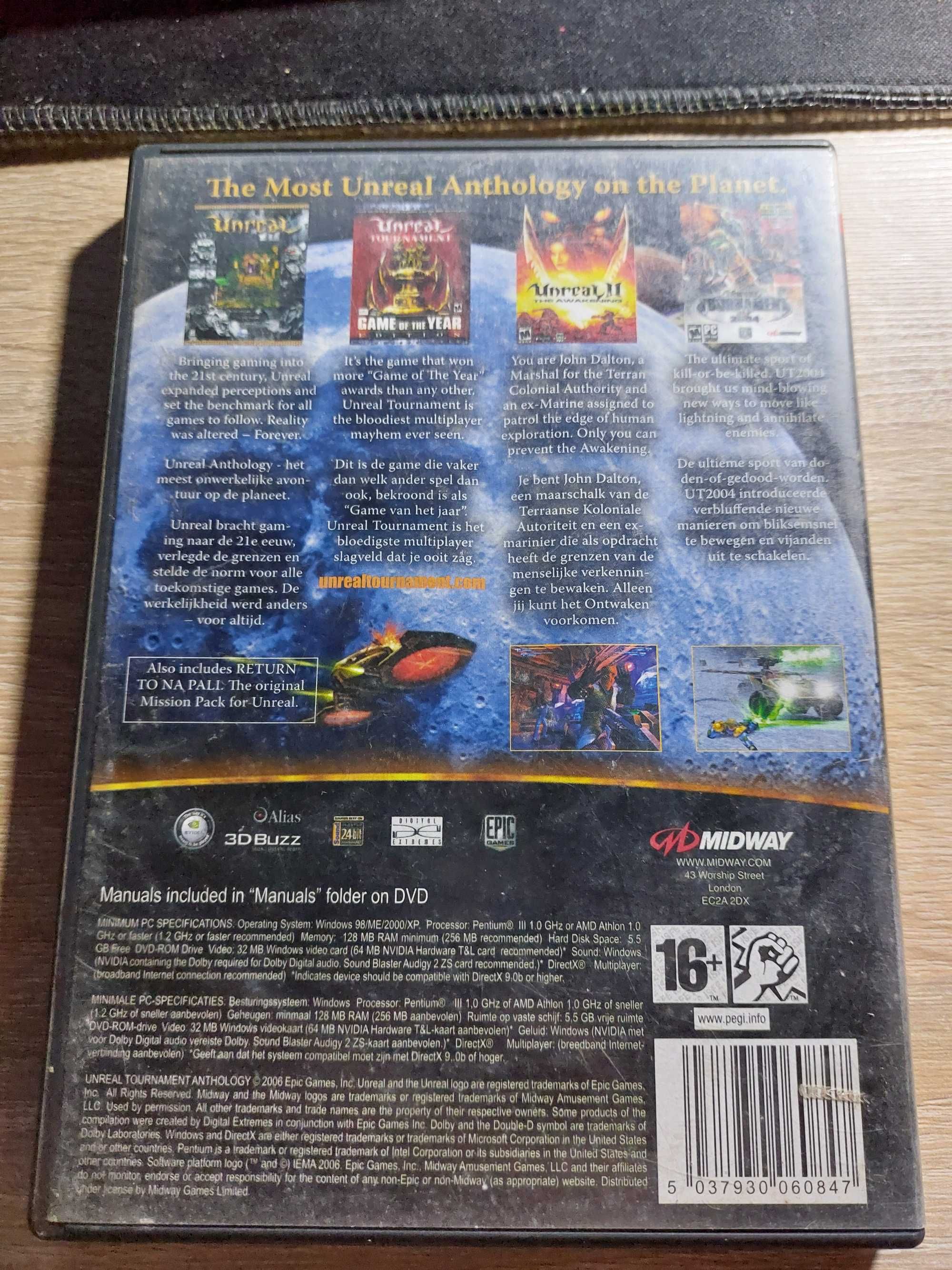 Unreal Anthology (4 gry) - Unreal, Unreal: RTNP, Unreal 2, UT 2004