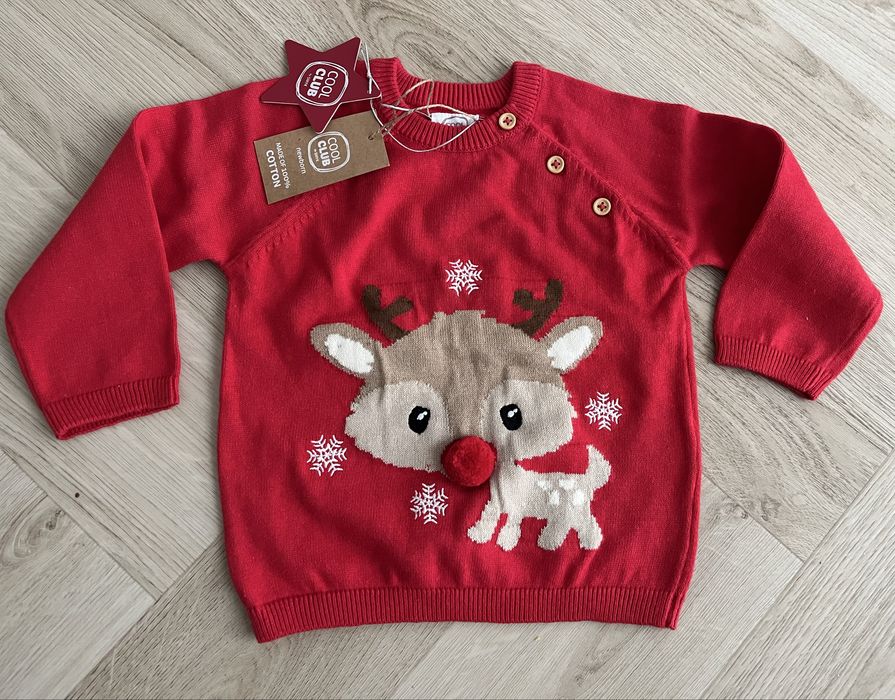 Śliczny sweterek rozm. 80