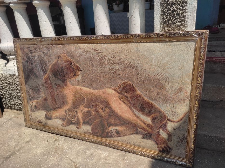 Картина тканевая объёмная с рамкой