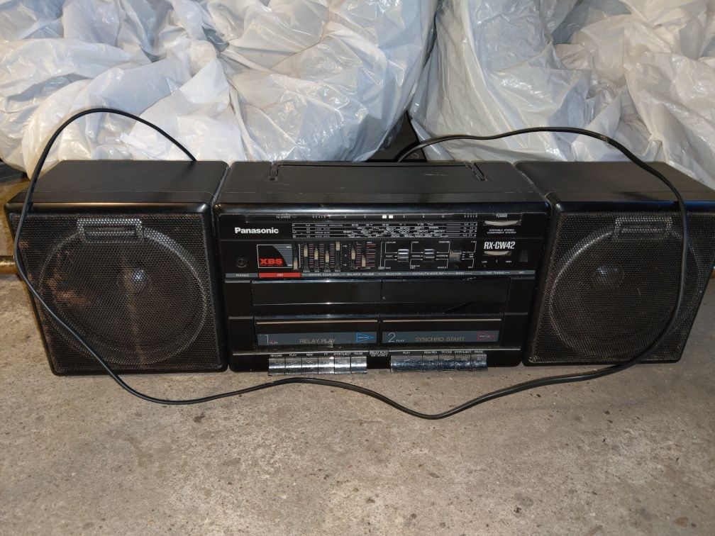 Radio Panasonic FM Stereo na kasety magnetofonowe retro