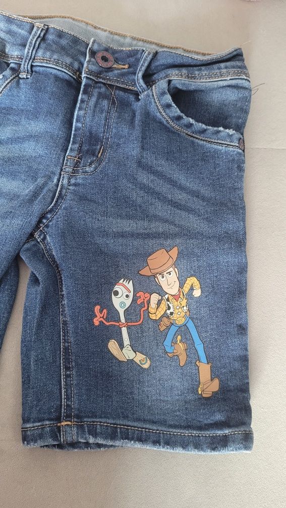 Toy Story 4 Primark spodenki jeansowe krótkie roz 116