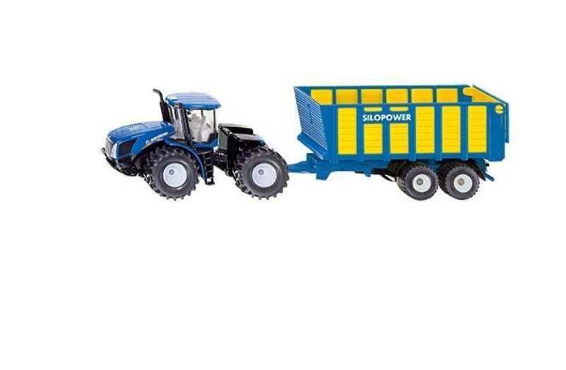 SIKU 1947 NEW HOLLAND T9.560 traktor z przyczepą 1:50