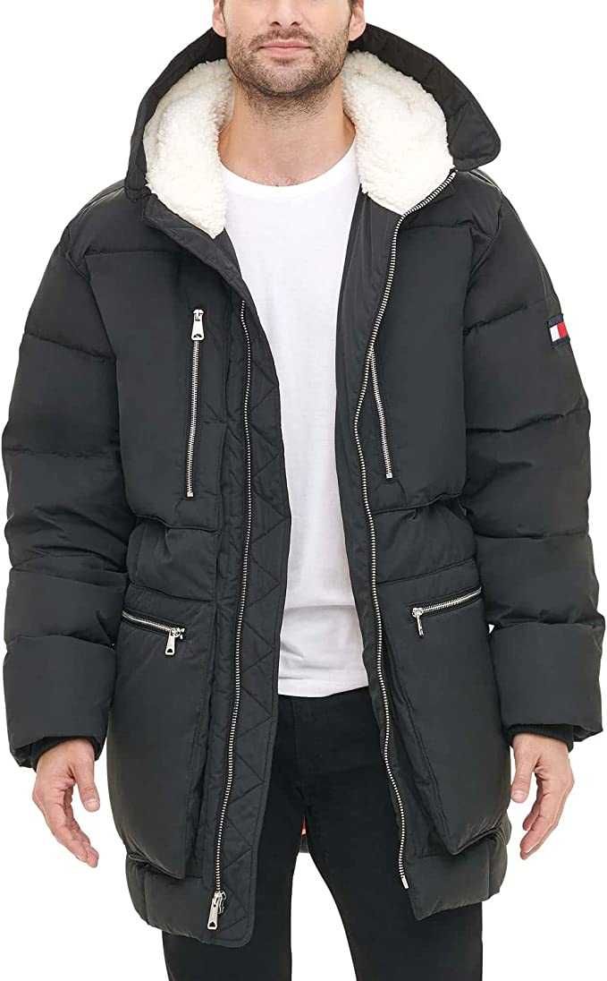 Куртка б/у XXL Tommy Hilfiger Heavyweight Quilted Sherpa Hooded Parka