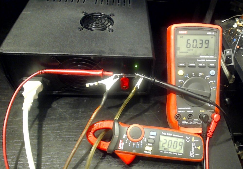 Лабораторний блок живлення від 0 до 50V, та від 0 до 20A, +60V, 1,2kW.