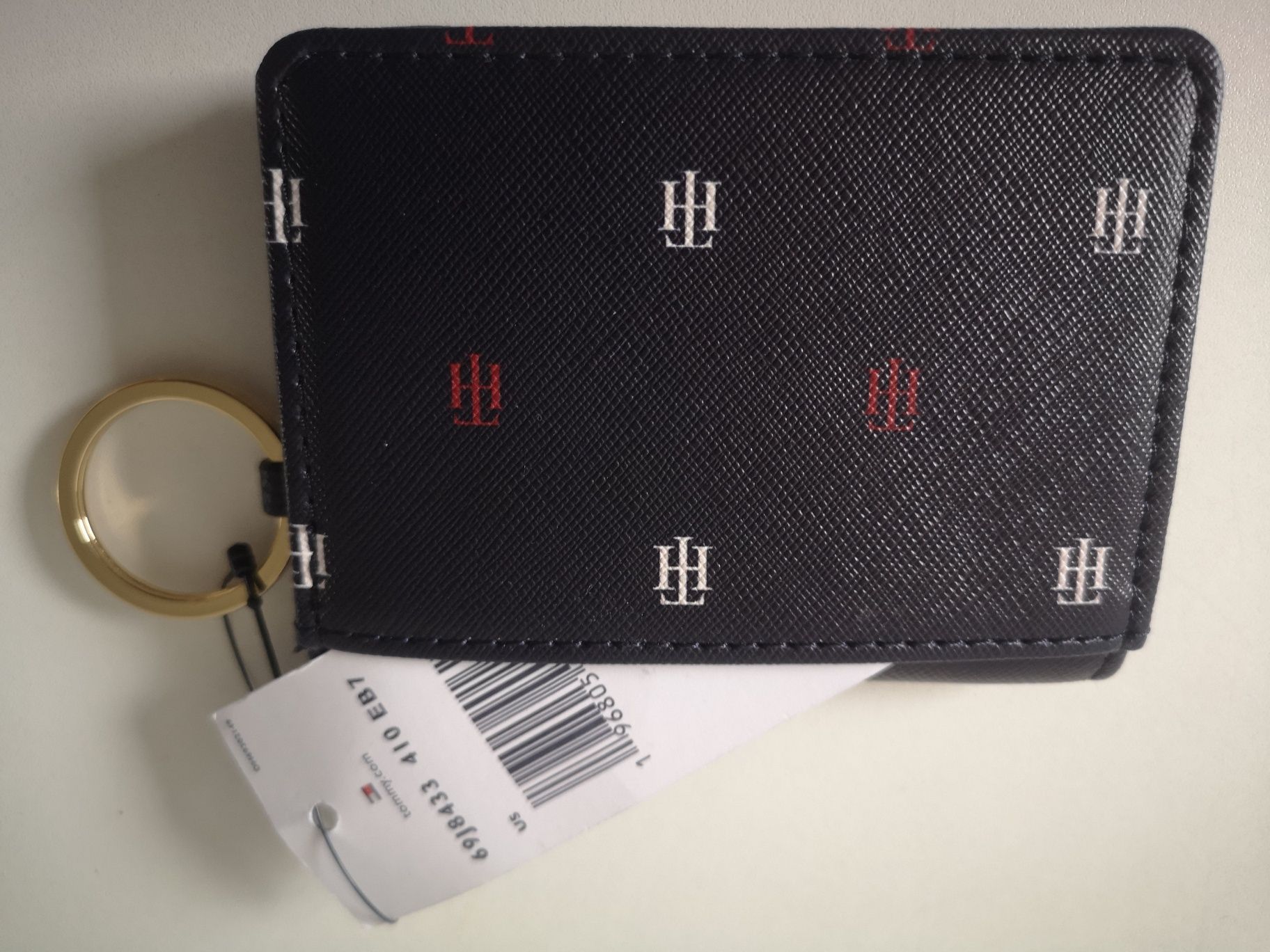 Tommy Hilfiger - nowy portfel/etui na karty na breloczku