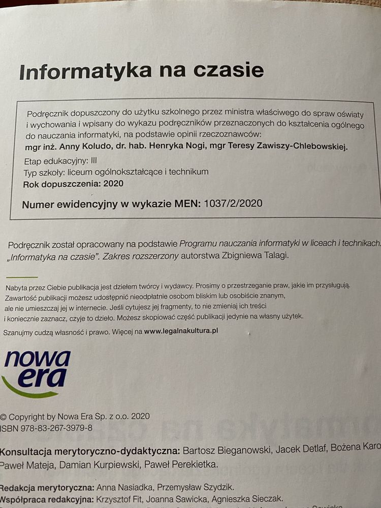 Informatyka na czasie 2 zakres rozszerzony