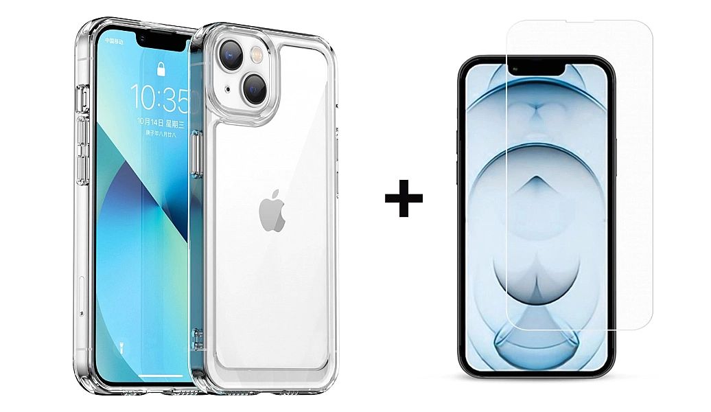 Etui Braders z żelową ramką + Szkło Ochronne do iPhone 14 Plus