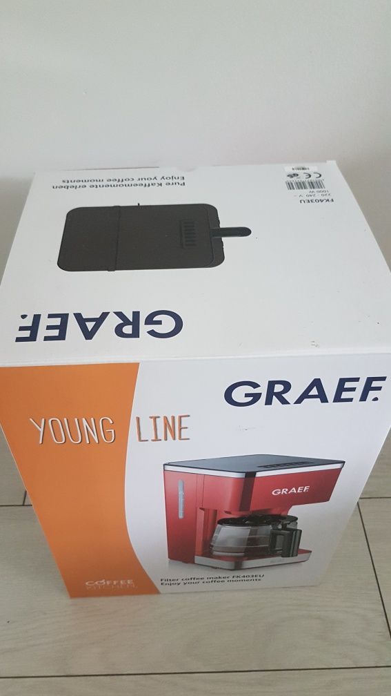 Ekspres przelewowy Graef Fk403 ekspres do kawy 1,25l czerwony