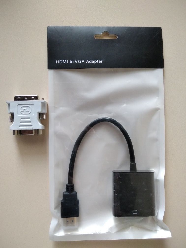 Переходник, конвертер VGA HDMI, DVI VGA, Кабель DVI, VGA, питание, 6pi