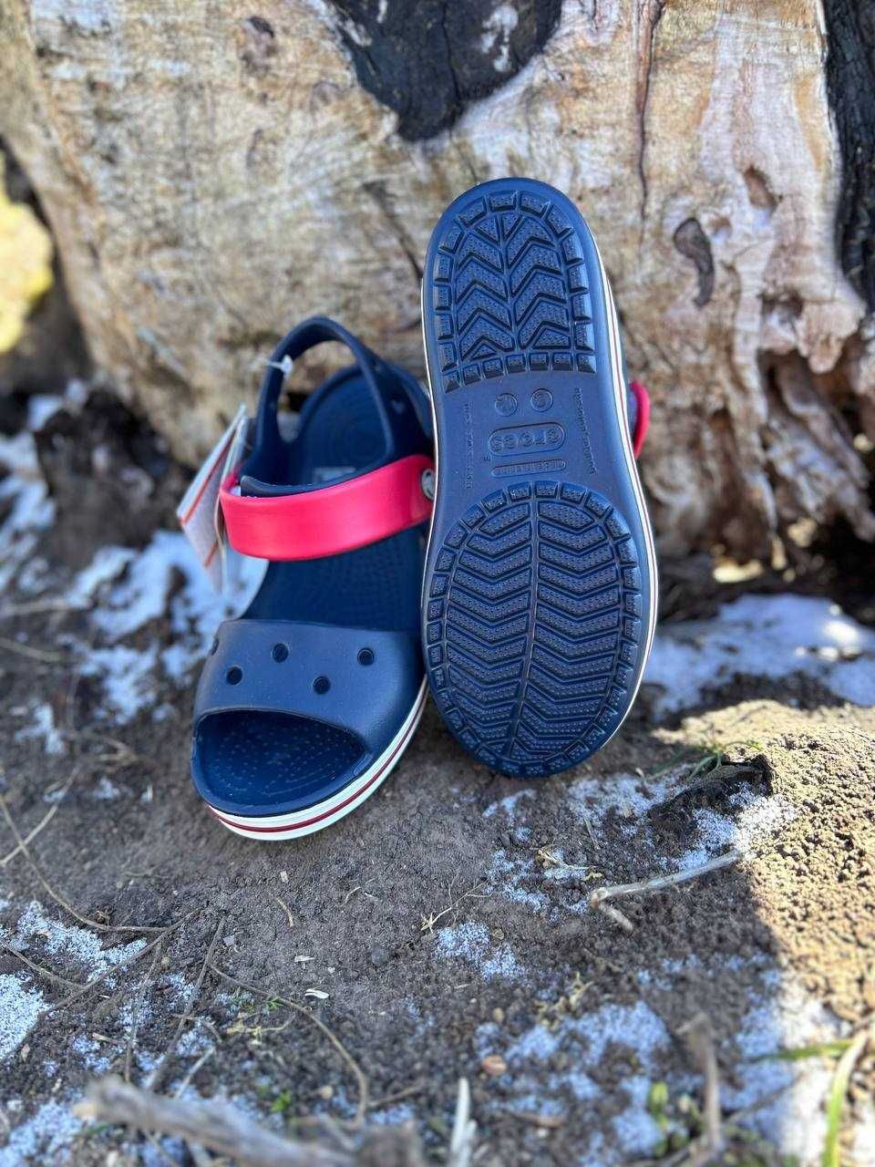 Crocs Bayaband Sandal Charcoal детские сандали серые С7-J3