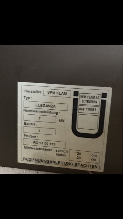 Kominek Flam węgiel drewno