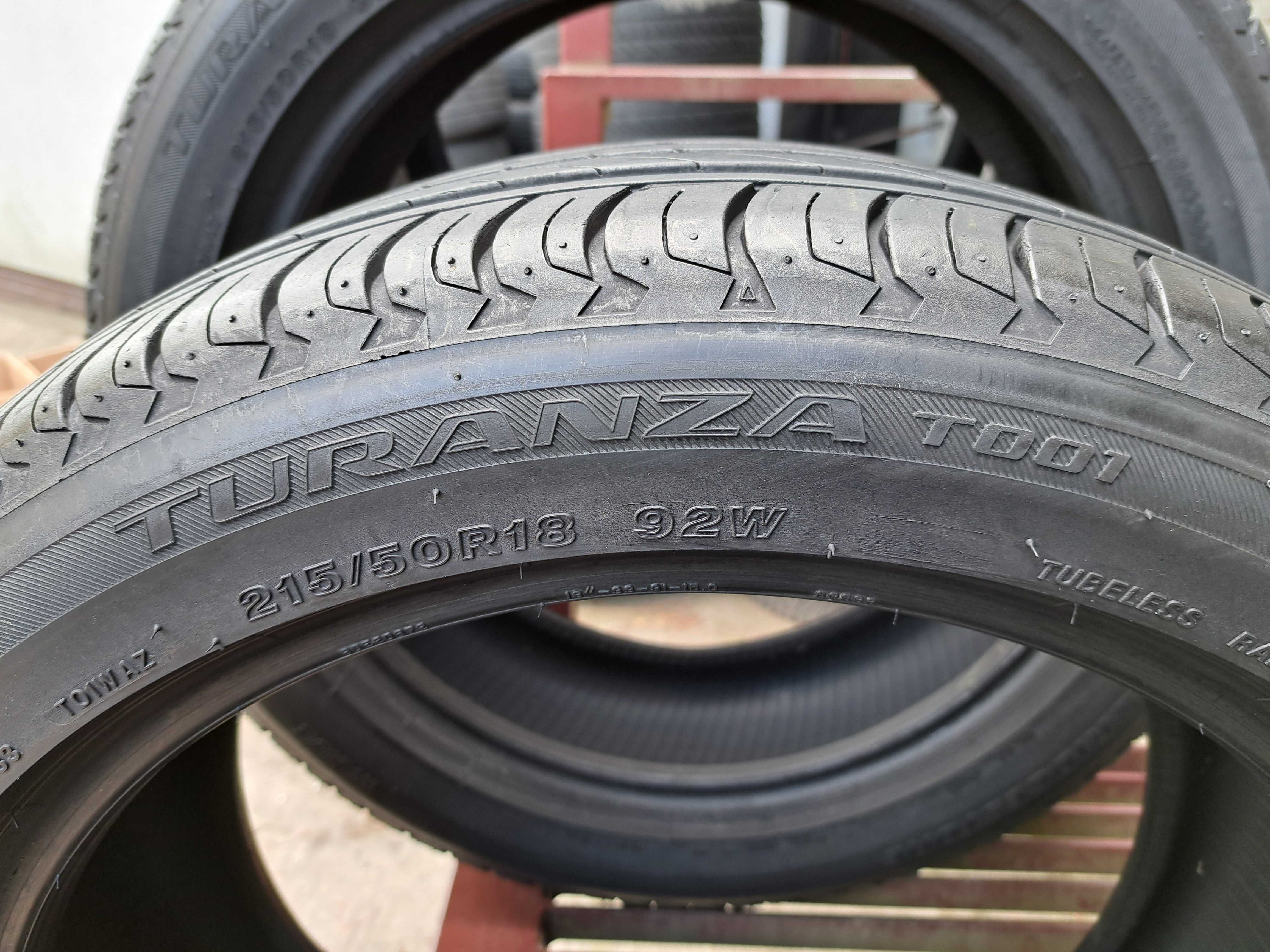 4 Opony letnie 215/50 R18 Bridgestone Montaż i wyważanie Gratis!